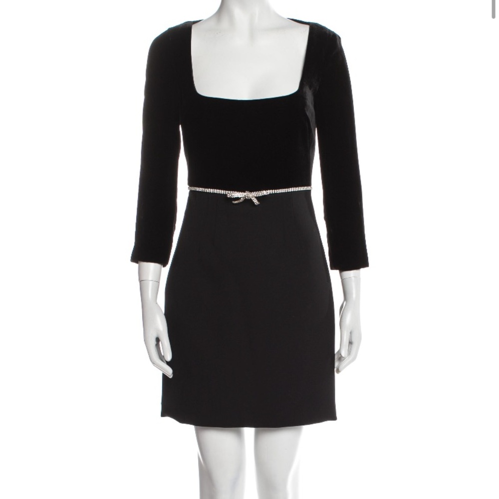 Miu Miu wool mini dress with crystals